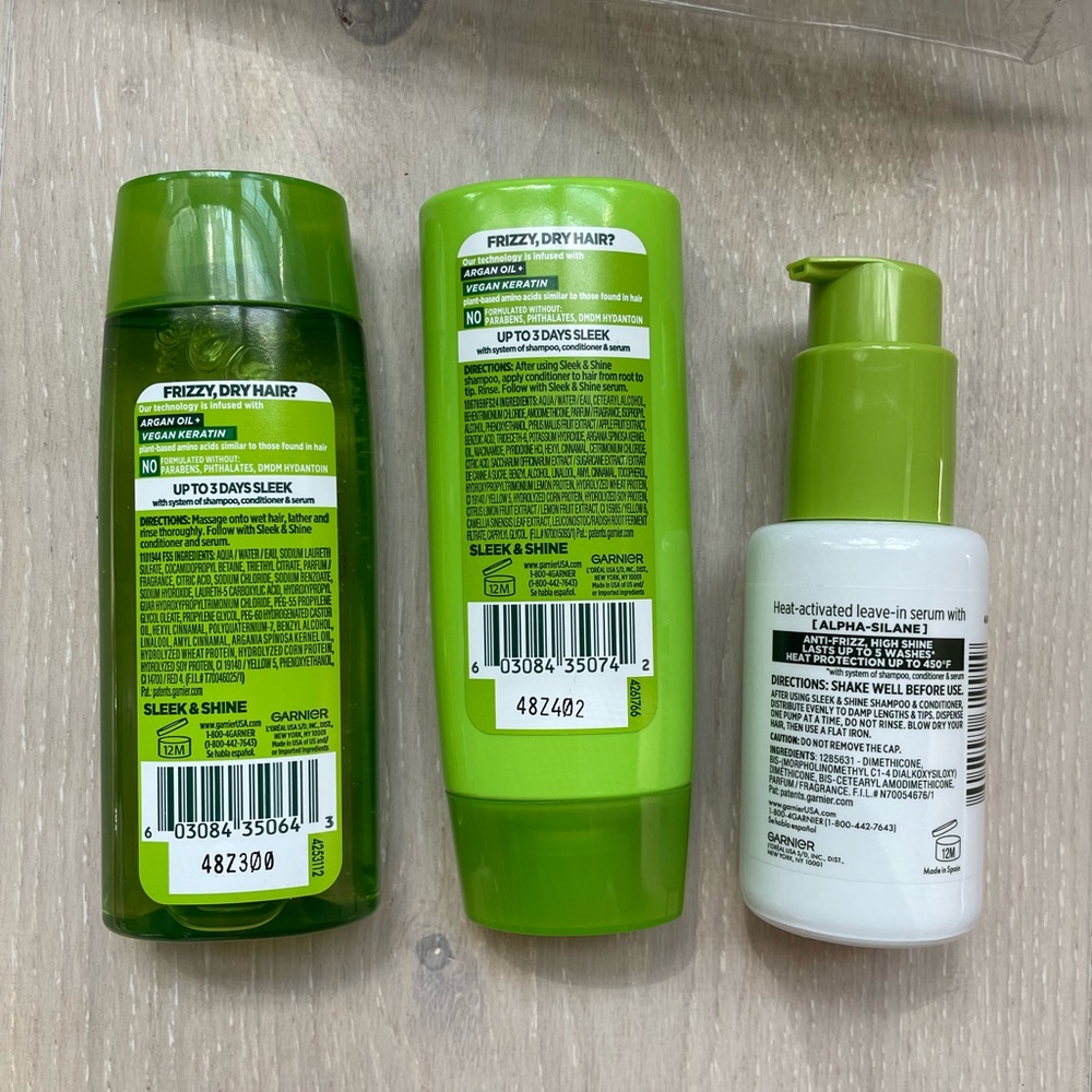 Garnier Fructis Travel Size Hair Care Trio in Airline Travel Bag  3 fl. oz. New! - Picture 7 of 7